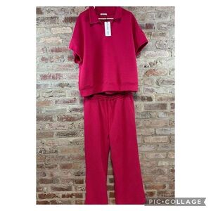 Double take pink track suit leisure wear XL NWT